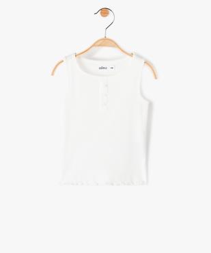 Débardeur bébé fille en maille côtelée  vue1 - GEMO 4G BEBE - GEMO