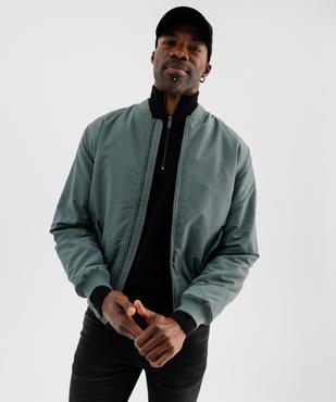 Blouson zippé style bombers homme vue1 - GEMO 4G HOMME - GEMO