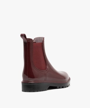 Bottes de pluie femme à semelle crantée avec élastiques d'aisance vue10 - FOLLOW ME - GEMO