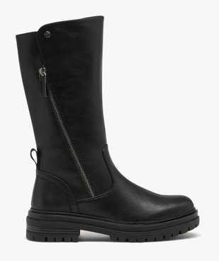 Bottes esprit biker à semelle crantée femme vue1 - GEMO (CASUAL) - GEMO