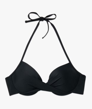 Haut de maillot de bain femme forme corbeille effet drapé vue4 - GEMO 4G FEMME - GEMO