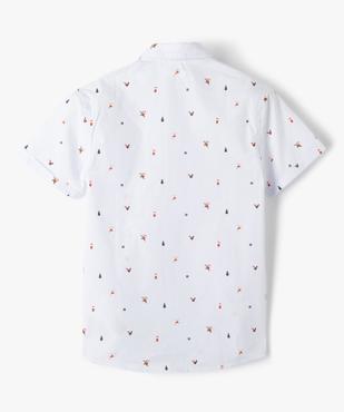 Chemise à manches courtes avec poche poitrine garçon vue3 - GEMO (JUNIOR) - GEMO