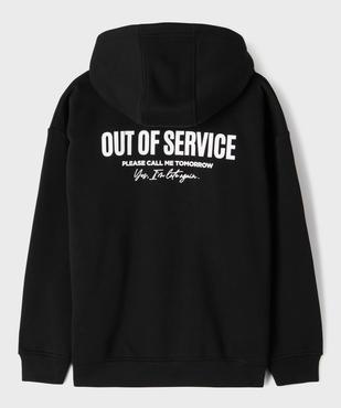 Sweat à capuche en molleton imprimé garçon vue3 - GEMO 4G GARCON - GEMO