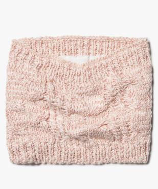 Echarpe fille forme snood avec fil pailleté et doublure chaude vue1 - GEMO (JUNIOR) - GEMO