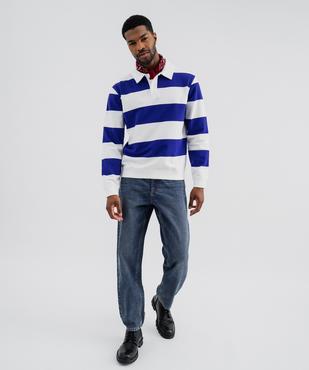 Jean loose en denim délavé homme vue4 - GEMO 4G HOMME - GEMO