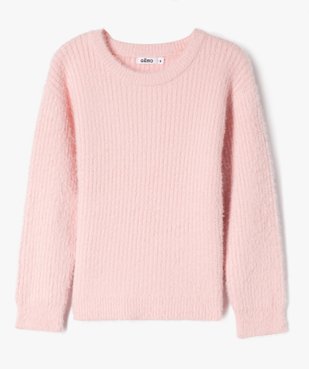 Pull en maille côtelée douce coupe ajustée fille vue1 - GEMO (ENFANT) - GEMO