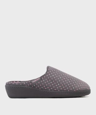 Chaussons mules compensés femme - Isotoner vue1 - ISOTONER - GEMO