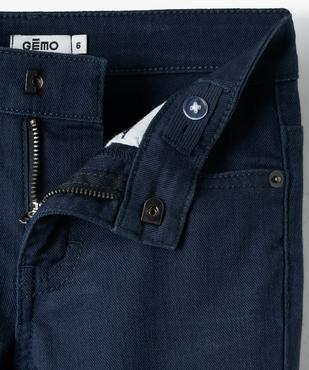 Pantalon garçon uni coupe Slim extensible  vue2 - GEMO 4G GARCON - GEMO