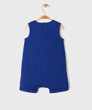 Combishort sans manches avec motif estival bébé garçon vue3 - GEMO 4G BEBE - GEMO