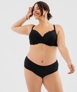 Shorty en microfibre et dentelle femme grande taille (lot de 2) vue7 - GEMO(HOMWR FEM) - GEMO