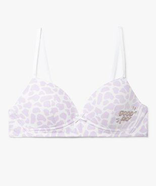 Soutien-gorge fille avec bonnets paddés  vue1 - GEMO 4G FILLE - GEMO
