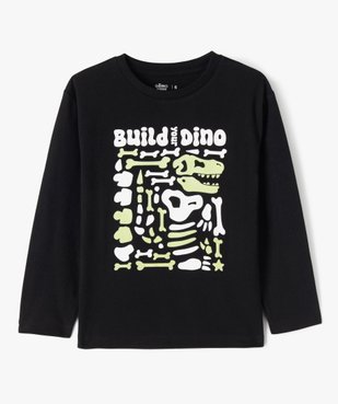 Tee-shirt manches longues Halloween imprimé phosphorescent garçon  vue1 - GEMO 4G GARCON - GEMO