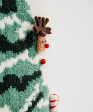Pull de Noël avec motifs en relief femme vue10 - GEMO(FEMME PAP) - GEMO
