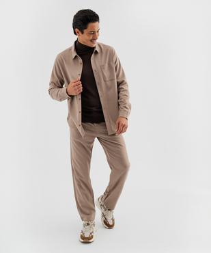 Pull col roulé en maille fine homme vue4 - GEMO 4G HOMME - GEMO