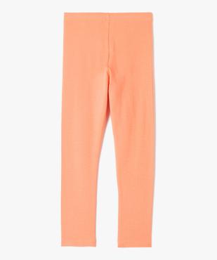 Legging fille à côtes et nœud pailleté à la taille vue3 - GEMO (ENFANT) - GEMO