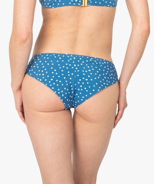 Bas de maillot de bain femme forme shorty à pois vue2 - GEMO (PLAGE) - GEMO