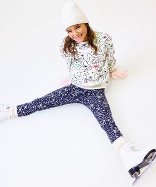 Sweat en molleton imprimé fille - Gémo x Lulu la Nantaise vue5 - GEMO 4G FILLE - GEMO