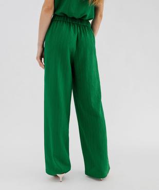 Pantalon ample, fluide et texturée femme vue3 - GEMO(FEMME PAP) - GEMO