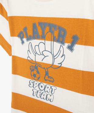 T-shirt imprimé à manches courtes garçon vue3 - GEMO (ENFANT) - GEMO