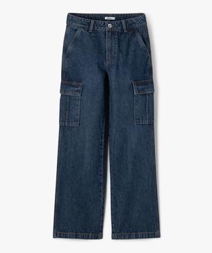Jean cargo coupe Straight fille vue1 - GEMO 4G FILLE - GEMO