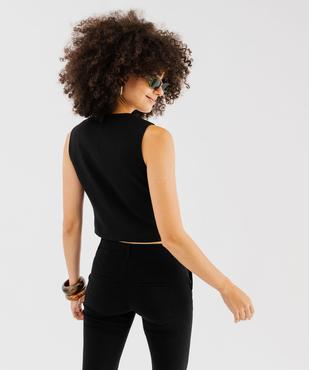 Gilet de costume 4 boutons femme vue3 - GEMO(FEMME PAP) - GEMO