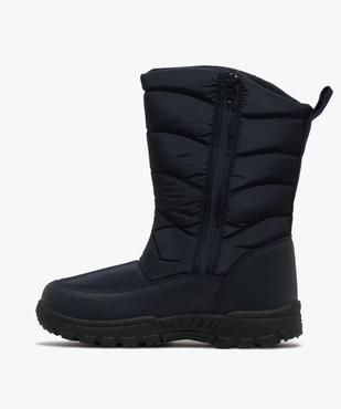 Après-ski femme à zip effet matelassé avec semelle épaisse crantée  vue3 - SNOW FUN - GEMO
