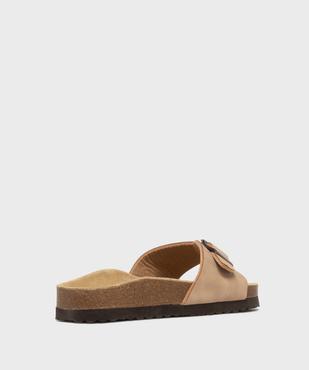 Mules 1 bride à boucle et semelle intérieure cuir femme - Valentina Baldano vue4 - VALENTINA BALDA - GEMO