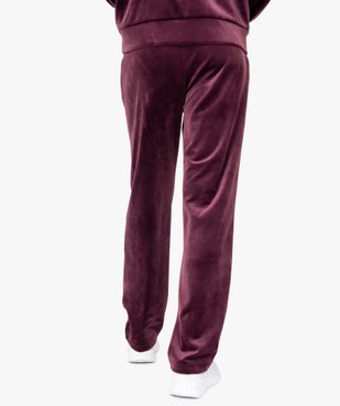 Pantalon femme large en velours ras vue3 - GEMO(FEMME PAP) - GEMO