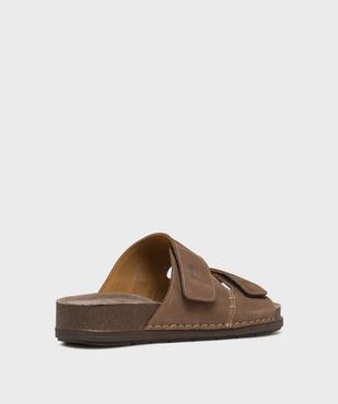 Sandales à scratch dessus cuir homme - Pierre Cardin vue4 - PIERRE CARDIN D - GEMO