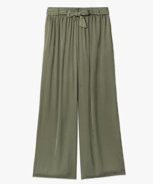 Pantalon femme large en matière satinée vue4 - GEMO(FEMME PAP) - GEMO