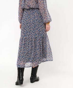Jupe en voile à motifs fleuris femme vue3 - GEMO(FEMME PAP) - GEMO