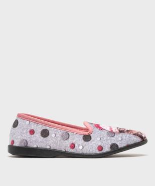 Chaussons pantoufles en velours ras imprimé fantaisie femme vue1 - G'FLEX GEMO FOR GOOD - GEMO