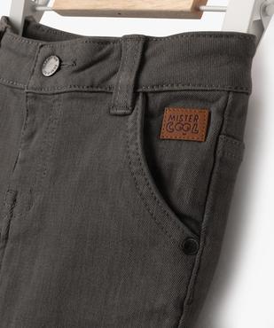 Short slim uni en toile extensible bébé garçon vue2 - GEMO(BEBE DEBT) - GEMO