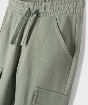 Pantalon de jogging coupe cargo garçon vue2 - GEMO (ENFANT) - GEMO