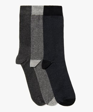 Chaussettes hautes à micro motifs homme (lot de 3) vue1 - GEMO(HOMWR HOM) - GEMO