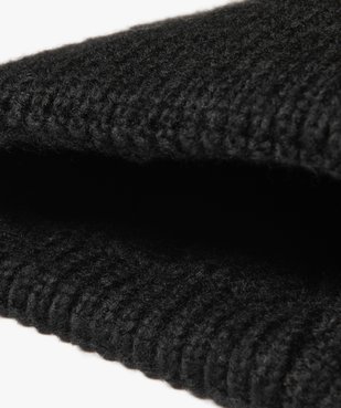 Bonnet à torsades modernes et revers femme vue2 - GEMO (ACCESS) - GEMO