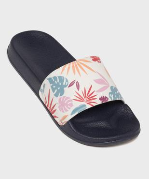 Mules de plage à motif feuillage fille vue5 - GEMO (PLAGE) - GEMO