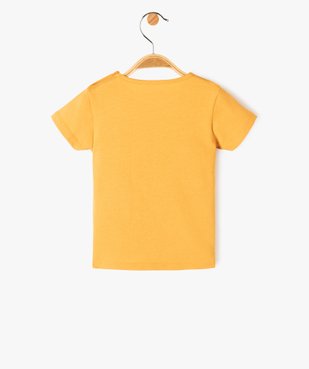 Tee-shirt bébé fille en coton à manches courtes et motif pailleté vue4 - PREMIER PRIX BY GEMO - GEMO