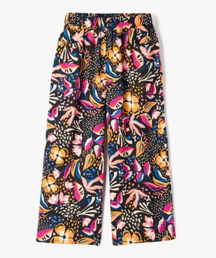 Pantalon ample à motifs fleuris fille vue1 - GEMO (ENFANT) - GEMO