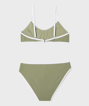 Maillot de bain 2 pièces en maille côtelée fille vue3 - GEMO (JUNIOR) - GEMO