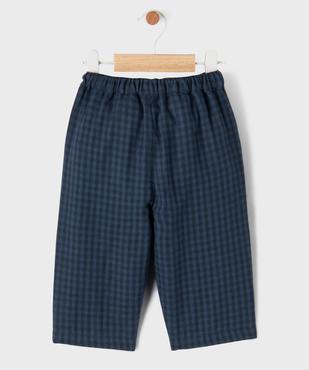 Pantalon à carreaux en coton doublé bébé garçon - LuluCastagnette vue4 - LULUCASTAGNETTE - GEMO