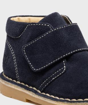 Chaussures montantes en cuir à large bride scratch bébé garçon - Na! vue7 - NA! - GEMO