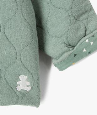 Gilet bébé en sweat matelassé et doublure imprimée vue3 - LULUCASTAGNETTE - GEMO