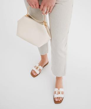 Mules plates avec bijou sur le dessus femme - Follow Me vue7 - FOLLOW ME - GEMO