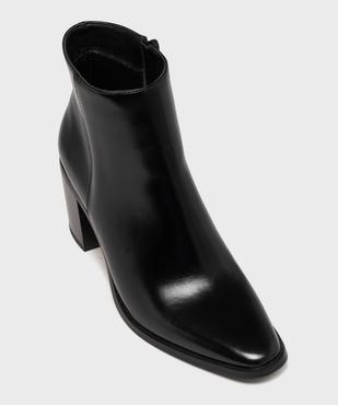 Bottines à bout carré et talon bloc femme - Follow Me vue5 - FOLLOW ME G4G - GEMO