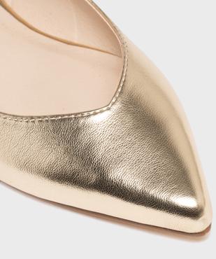 Escarpins slingback à bout pointu et talon plat femme - Follow Me vue6 - FOLLOW ME - GEMO