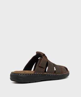 Mules confort dessus et semelle intérieure cuir homme - G'Flex vue4 - G'FLEX GEMO FOR GOOD - GEMO