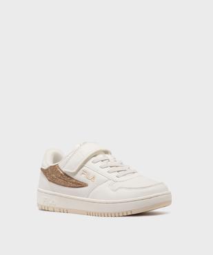 Baskets à scratch avec empiècements pailletés fille - Fila vue2 - FILA - GEMO