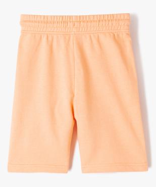 Bermuda en maille avec poches plaquées garçon vue3 - GEMO (ENFANT) - GEMO