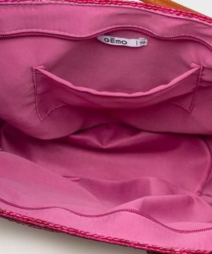 Sac de plage en paille avec doubles anses femme vue4 - GEMO (ACCESS) - GEMO